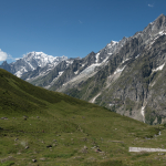Mont Blanc - Vallone di Malatrà, Courmayeur, Aosta, Italy - August 8, 2016