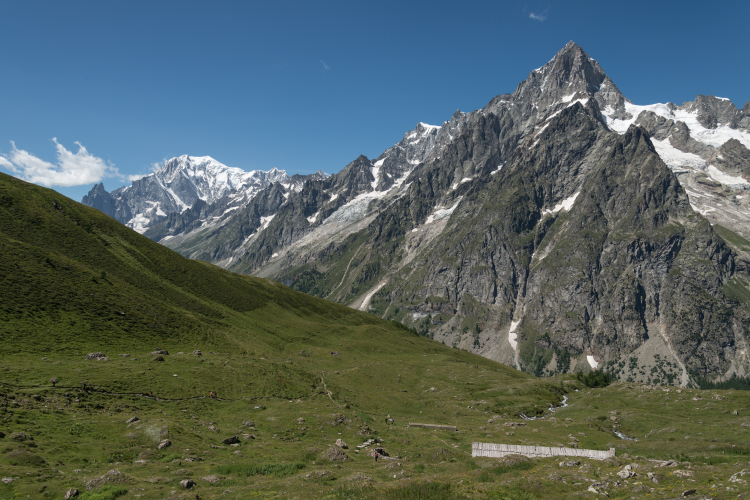 Mont Blanc - Vallone di Malatrà, Courmayeur, Aosta, Italy - August 8, 2016