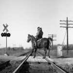 RailRoad Crossing - North of Toronto, Ontario, Canada - Winter 1987