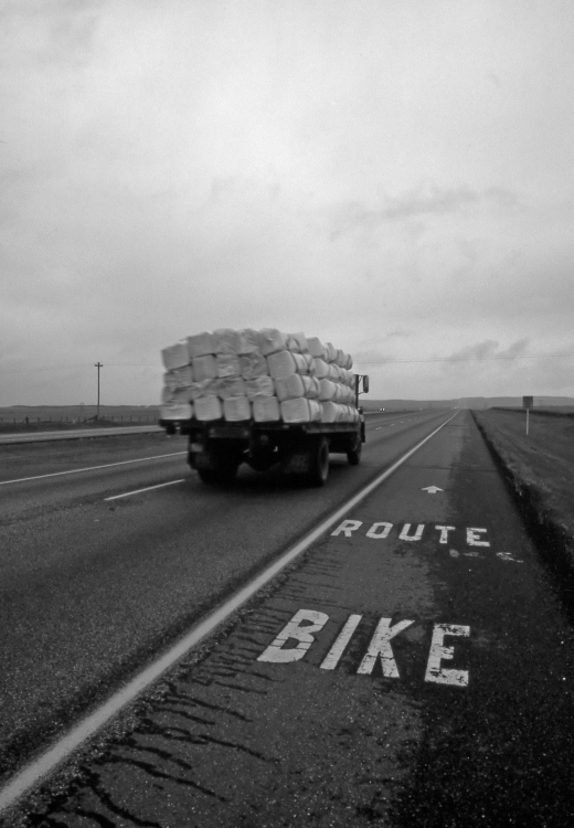 Bike Route - Hwy-1 West, Calgary, Alberta, Canada - Summer 1990