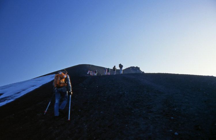 Walking up the Avachinsky Volcano - Kamchatka, Russian Federation - Summer 1993