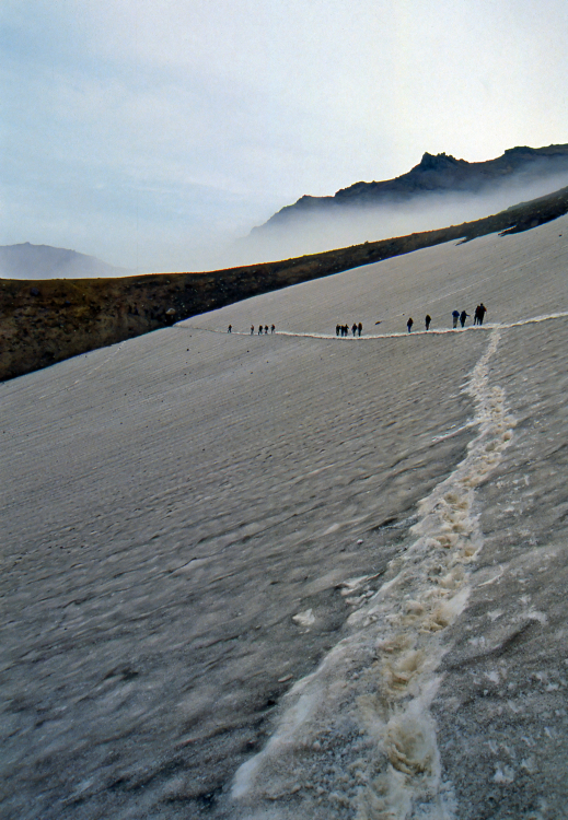 Walking back from the Mutnovsky Volcano - Kamčatka, Russian Federation - Summer 1993
