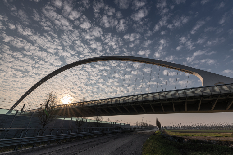 Vele di Calatrava (central bridge) - Reggio Emilia, Italy - February 15, 2020