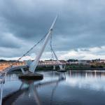 The Peace Bridge - Derry, Northern Ireland, UK - August 17, 2017 07