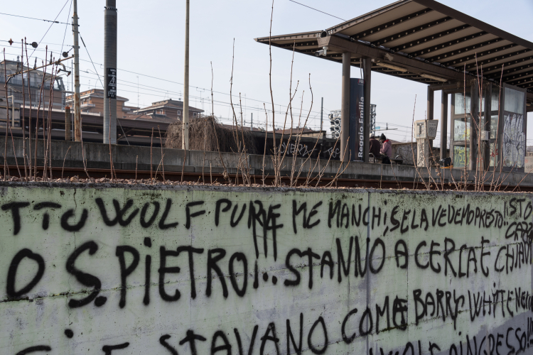 Graffiti - Reggio Emilia, Italy - February 9, 2019