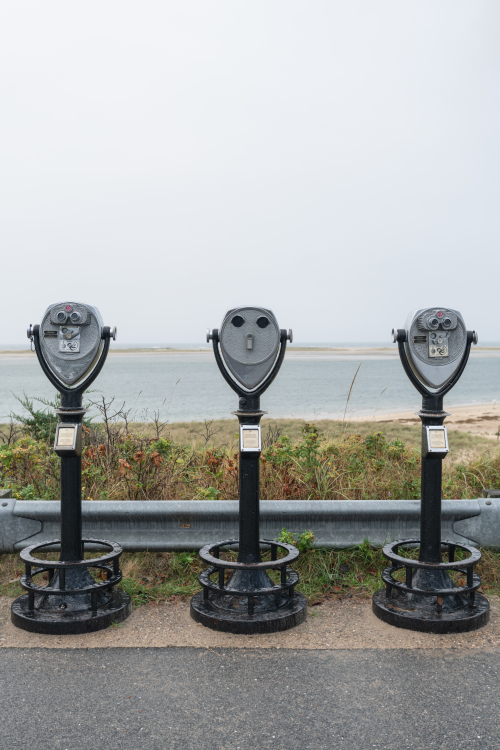 Three binoculars - Chatham, Massachusetts, USA - September 30, 2023