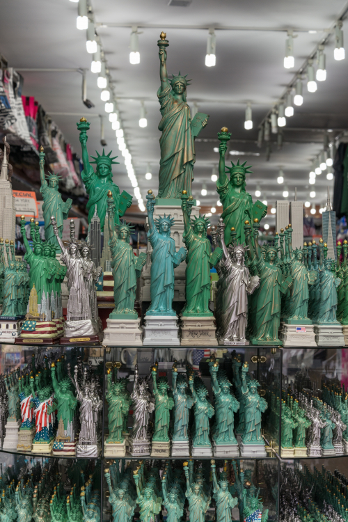 Statues of Liberty - New York, NY, USA - August 17, 2015