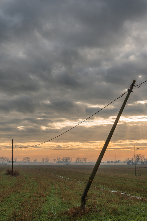 Power Lines - Novellara, Reggio Emilia, Italy - December 15, 2019