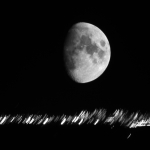 Moonrise over Toronto - Ontario, Canada - November 1986