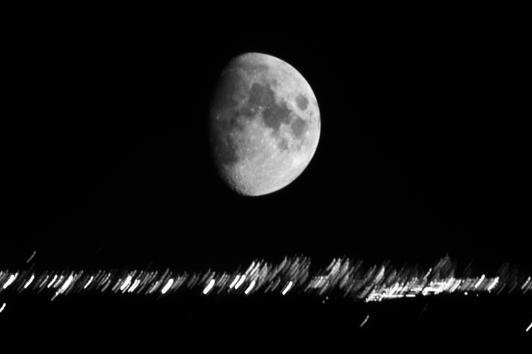 Moonrise over Toronto - Ontario, Canada - November 1986