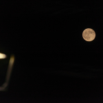 Moon and Streetlamp - Reggio Emilia, Italy - November 1, 2020
