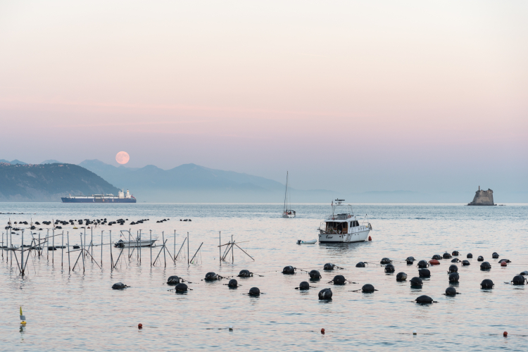 Moonrise - Portovenere, La Spezia, Italy - August 29, 2015