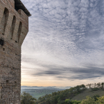 Sunset - Sarzano Castle, Sarzano, Casina, Reggio Emilia, Italy - October 5, 2019