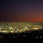 L.A. at Twilight - Griffith Observatory, Los Angeles, California, USA - August 1995