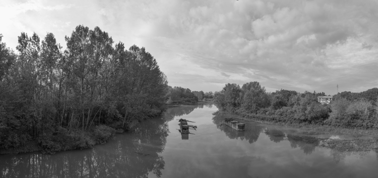 Secchia river - Modena, Italy - September 26, 2022