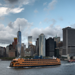 Manhattan - Staten Island Ferry, New York, NY, USA - August 19, 2015