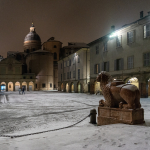 Piazza San Prospero - Reggio Emilia, Italy - January 30, 2019