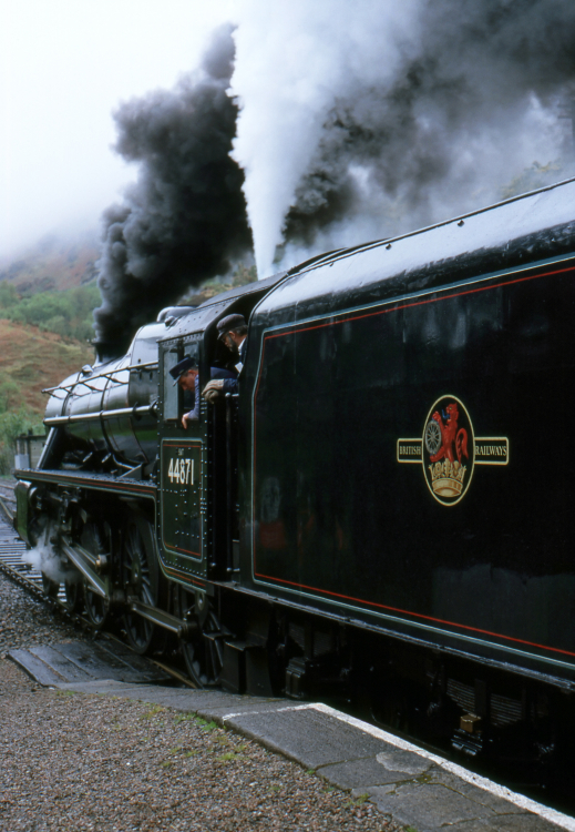 Jacobite Steam Train - Between Kinlocheil and Mallaig, Scotland, UK - May 18, 1989