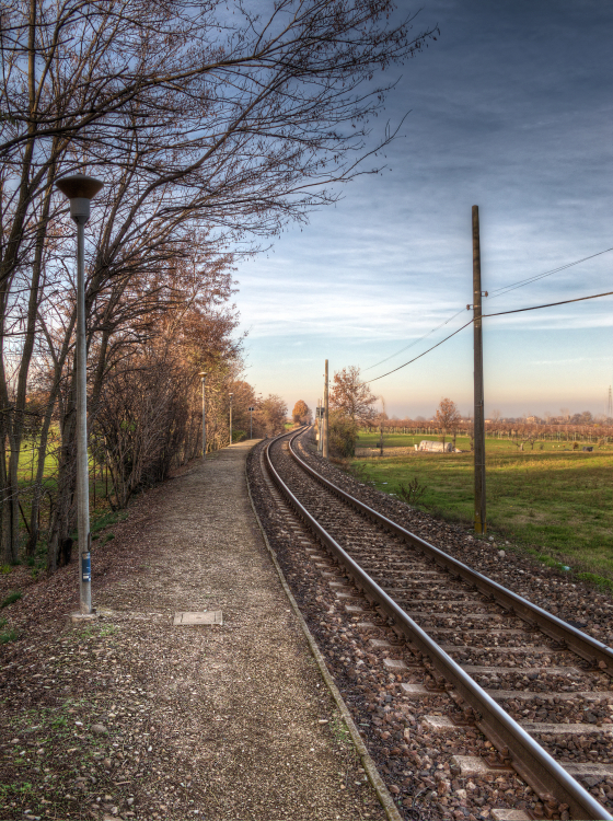 Railway Tracks - Pratissolo, Scandiano, Reggio Emilia, Italy - December 8, 2011