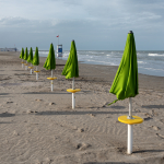 Beach Umbrellas - Milano Marittima, Cervia, Ravenna, Italy - April 24, 2019