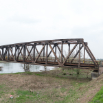 Railway Bridge over the Oglio River - Piadena, Cremona, Italy - March 24, 2015