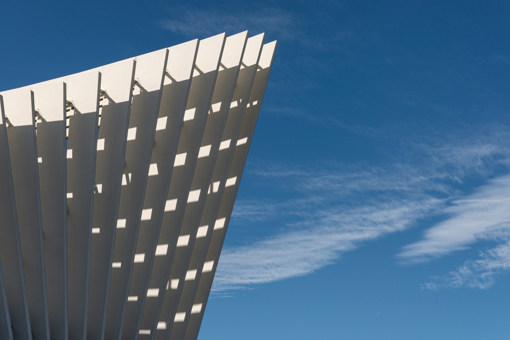 Mediopadana Station detail - Reggio Emilia, Italy - October 4, 2020
