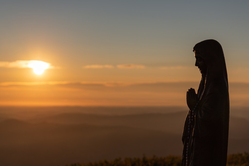 Virgin Mary at Sunrise - Monte Cusna, Villa Minozzo, Reggio Emilia, Italy - August 29, 2021
