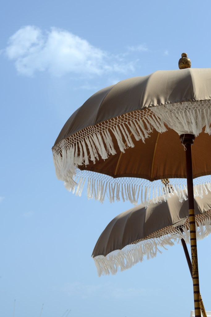 Beach Umbrellas - Playa del Carmen, Mexico - August 20, 2014
