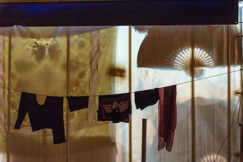 The back of a stand - Pantelleria, Trapani, Italy - August 16, 2016
