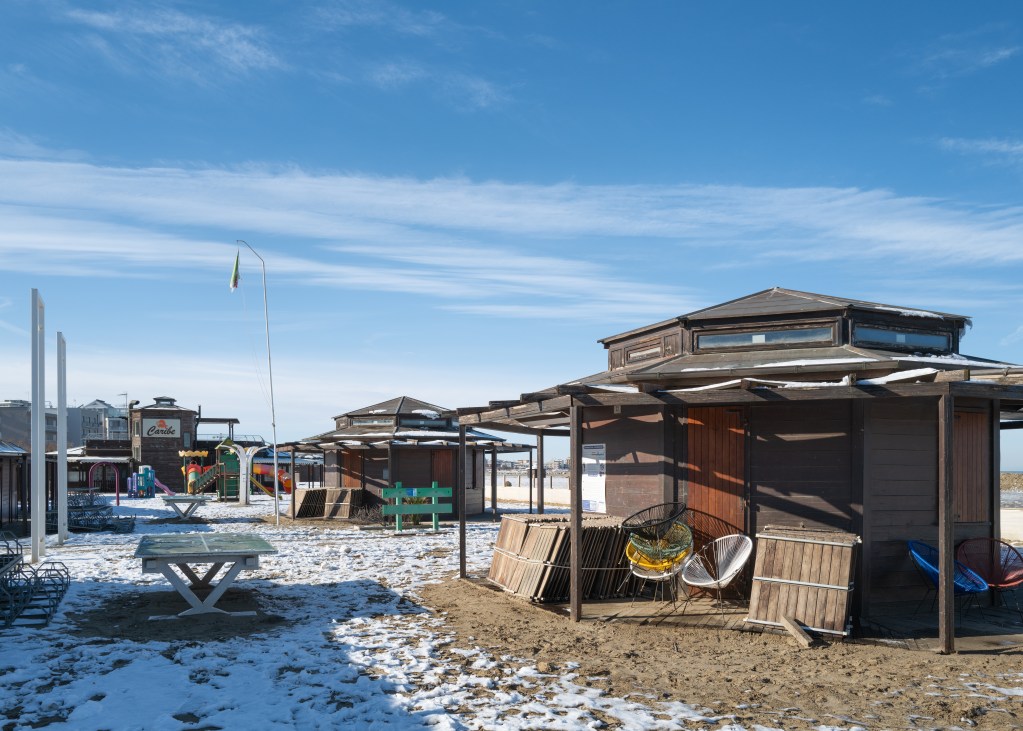 Beach in Winter - San Giuliano Mare, Rimini, Italy - January 8, 2026