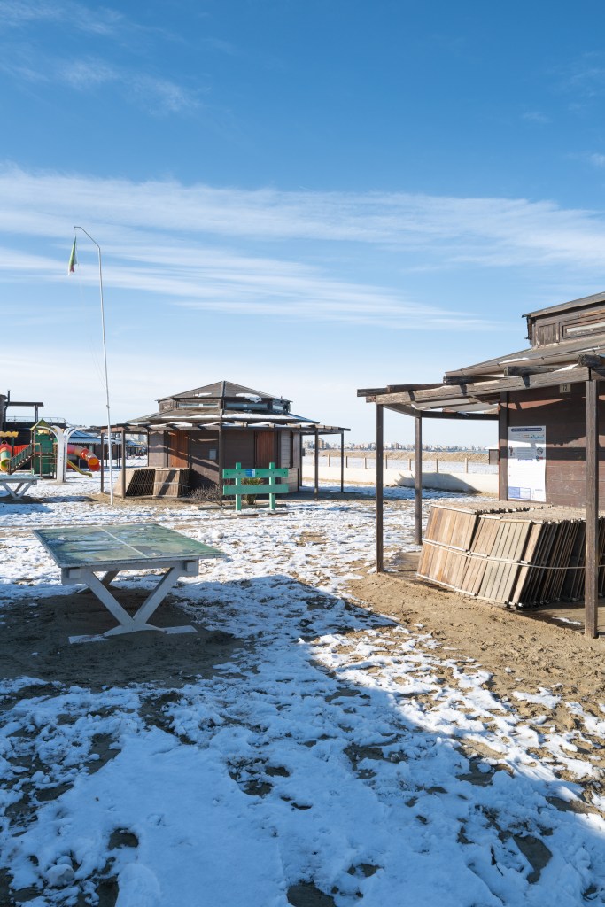 Beach in Winter - San Giuliano Mare, Rimini, Italy - January 8, 2026