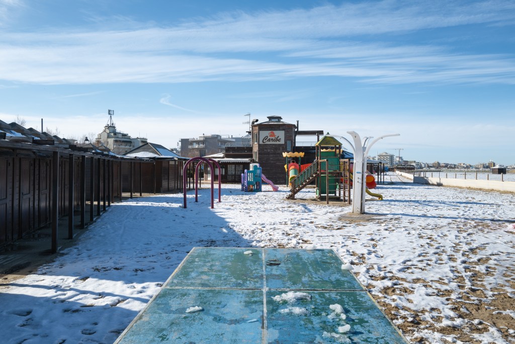 Beach in Winter - San Giuliano Mare, Rimini, Italy - January 8, 2026
